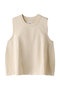 n/s flare vest ベスト ミディウミソリッド/MIDIUMISOLID ivory
