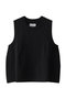 n/s flare vest ベスト ミディウミソリッド/MIDIUMISOLID black