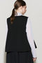 n/s flare vest ベスト ミディウミソリッド/MIDIUMISOLID
