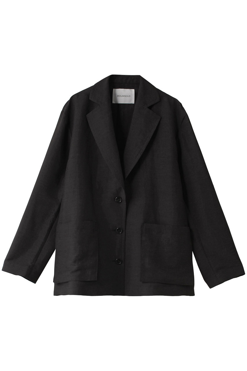 ミディウミソリッド/MIDIUMISOLIDのlight jacket ジャケット(black/1-171001)