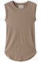 rib tank top トップ ミディウミソリッド/MIDIUMISOLID beige