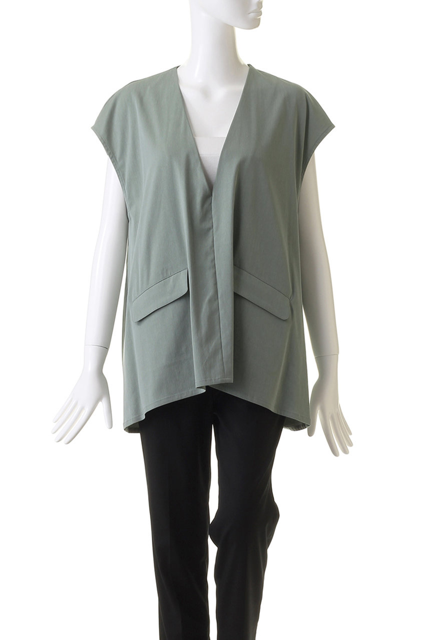 MIDIUMISOLID(ミディウミソリッド)｜V neck trad vest ベスト/ivory の