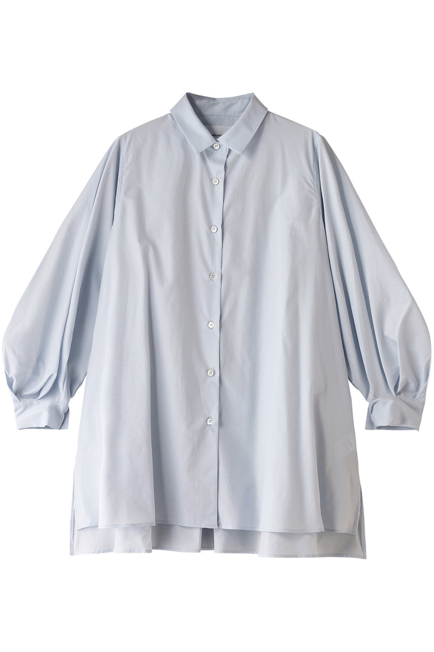 ミディウミソリッド/MIDIUMISOLIDのslit slv tunic shirt シャツ(l.blue/1-132137)