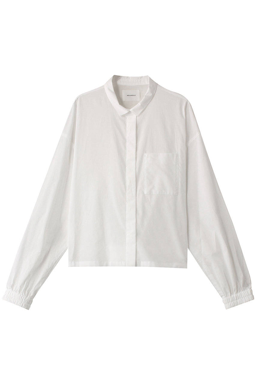 MIDIUMISOLID shirt blouson ブルゾン (off white, F) ミディウミソリッド ELLE SHOP