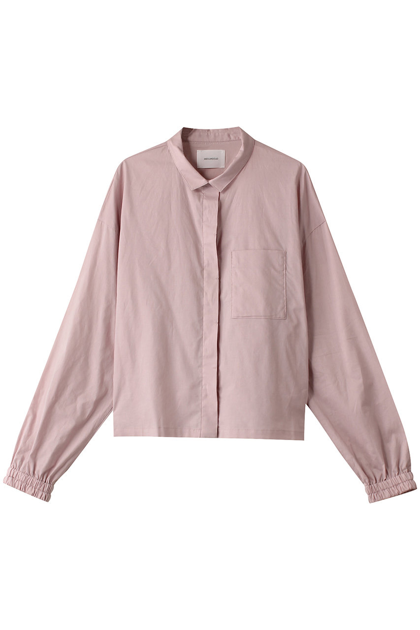 MIDIUMISOLID shirt blouson ブルゾン (pink, F) ミディウミソリッド ELLE SHOP