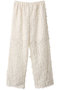 fringe lace easy PT パンツ ミディウミソリッド/MIDIUMISOLID off white
