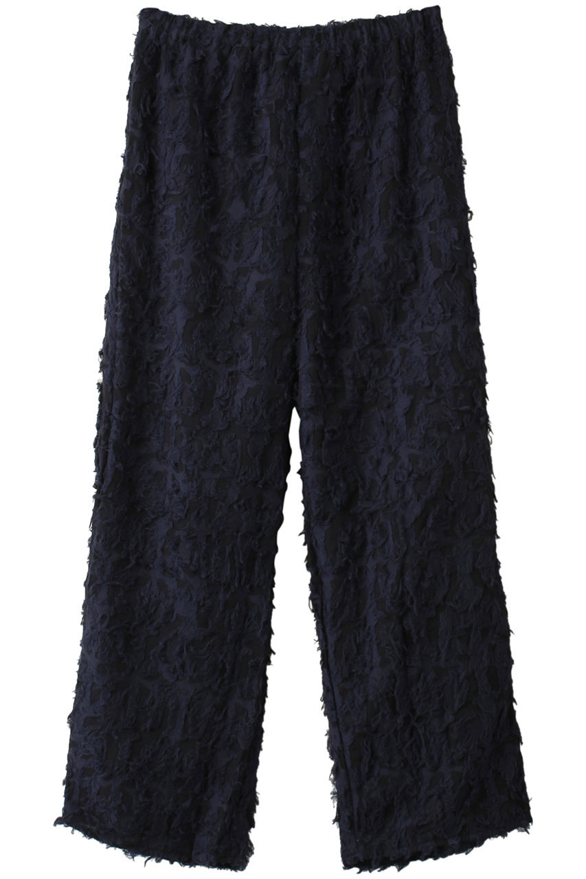 MIDIUMISOLID fringe lace easy PT パンツ (navy, F) ミディウミソリッド ELLE SHOP MIDIUMISOLID fringe lace easy PT パンツ (navy, F) ミディウミソリッド ELLE SHOP