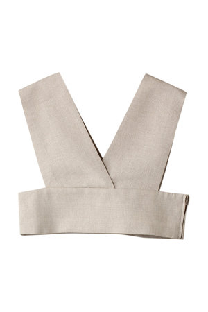 ミディウミソリッド/MIDIUMISOLIDのv neck bustier ビスチェ(110400/110401)