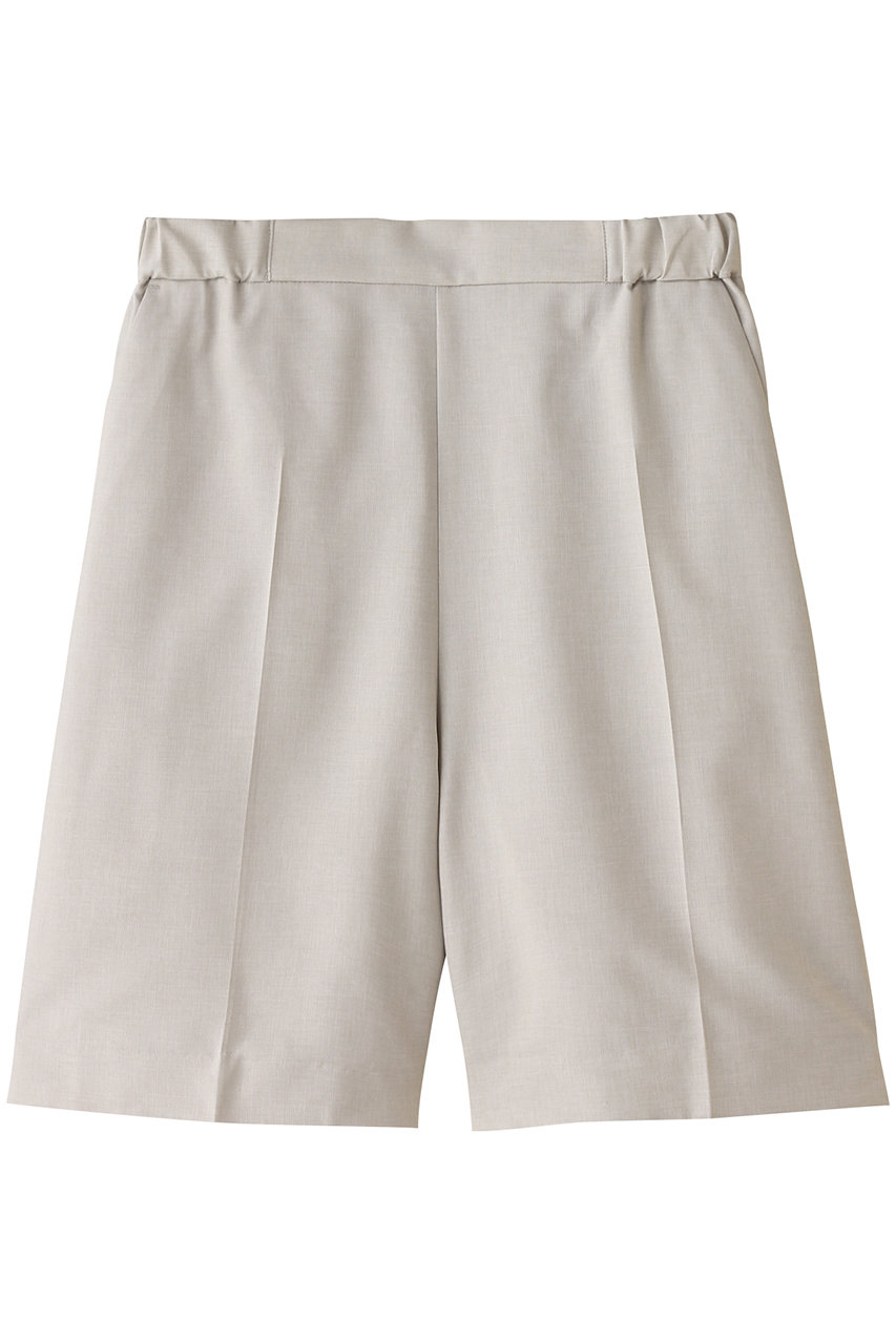 MIDIUMISOLID center press shorts パンツ (gray, F) ミディウミソリッド ELLE SHOP