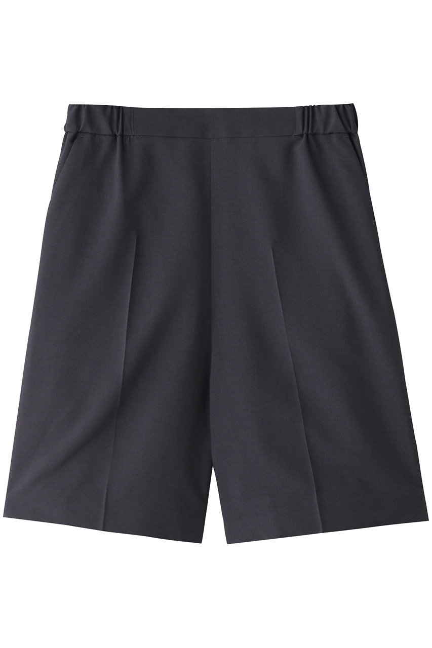 MIDIUMISOLID center press shorts パンツ (c.gray, F) ミディウミソリッド ELLE SHOP