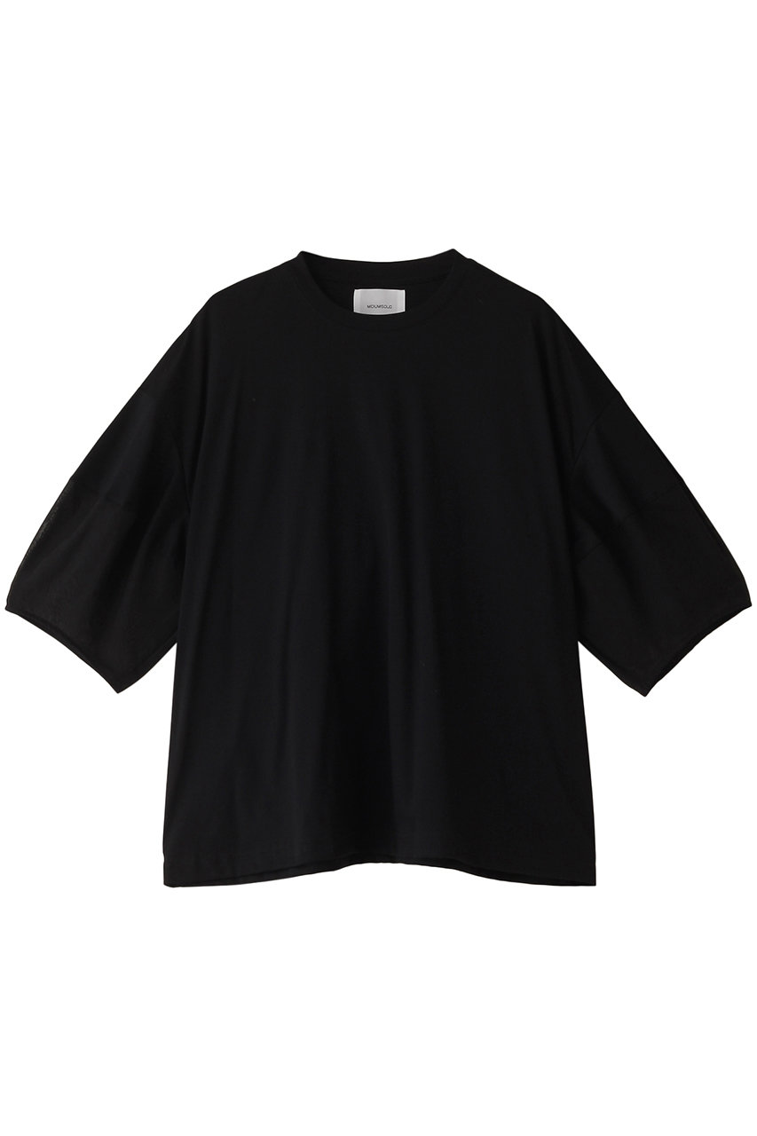 ミディウミソリッド/MIDIUMISOLIDのsheer slv conscious T Tシャツ(black/2-112139)