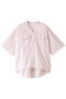 roll up cocoon shirt シャツ ミディウミソリッド/MIDIUMISOLID pink