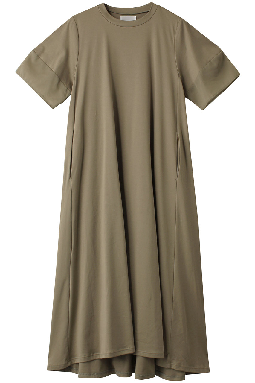MIDIUMISOLID slv switching A line OP ワンピース (khaki, F) ミディウミソリッド ELLE SHOP MIDIUMISOLID slv switching A line OP ワンピース (khaki, F) ミディウミソリッド ELLE SHOP