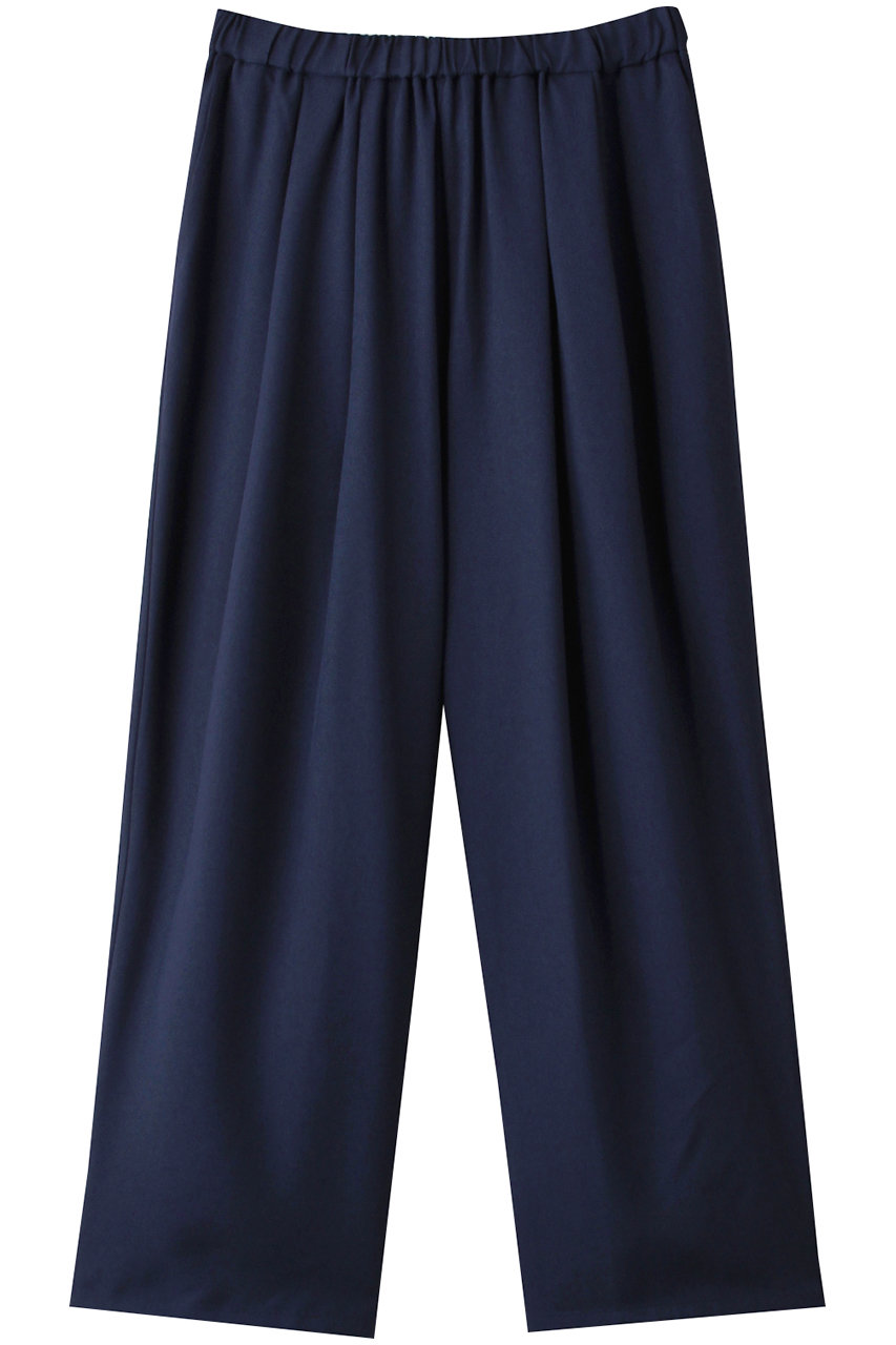 MIDIUMISOLID tucked wide easy PT パンツ (navy, F) ミディウミソリッド ELLE SHOP MIDIUMISOLID tucked wide easy PT パンツ (navy, F) ミディウミソリッド ELLE SHOP