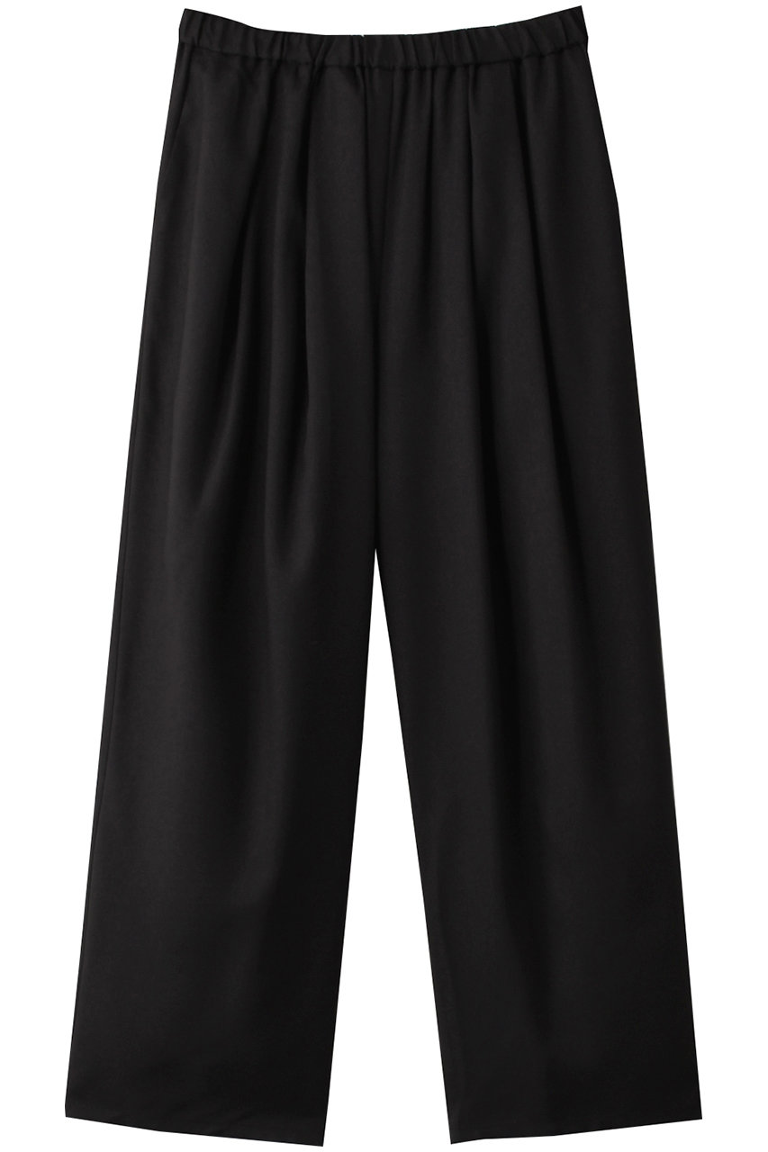 MIDIUMISOLID tucked wide easy PT パンツ (black, F) ミディウミソリッド ELLE SHOP MIDIUMISOLID tucked wide easy PT パンツ (black, F) ミディウミソリッド ELLE SHOP