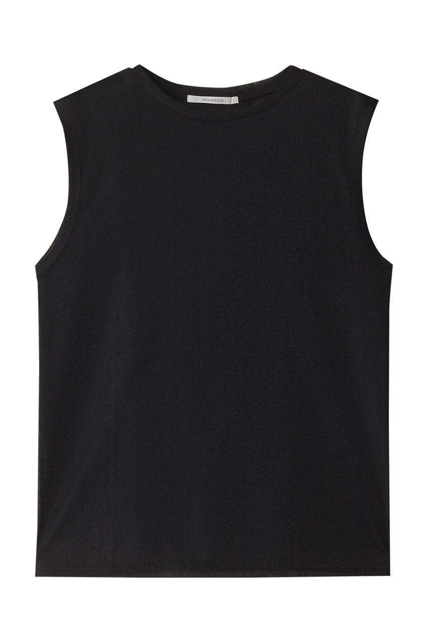 MIDIUMISOLID sheer n/slv PO プルオーバー (black, F) ミディウミソリッド ELLE SHOP MIDIUMISOLID sheer n/slv PO プルオーバー (black, F) ミディウミソリッド ELLE SHOP