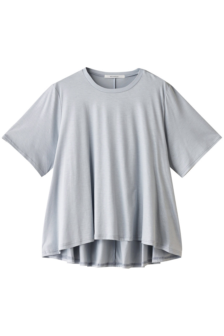 MIDIUMISOLID c/neck A line PO プルオーバー (l.blue, F) ミディウミソリッド ELLE SHOP MIDIUMISOLID c/neck A line PO プルオーバー (l.blue, F) ミディウミソリッド ELLE SHOP