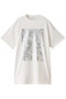 foil print h/slv long T Tシャツ ミディウミソリッド/MIDIUMISOLID off white