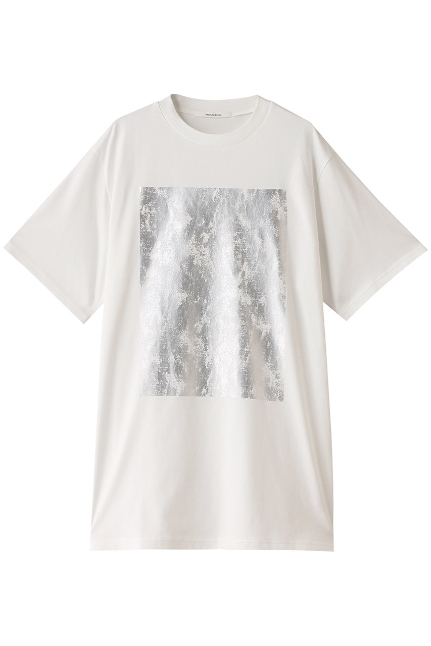 ミディウミソリッド/MIDIUMISOLIDのfoil print h/slv long T Tシャツ(off white/2-112142)