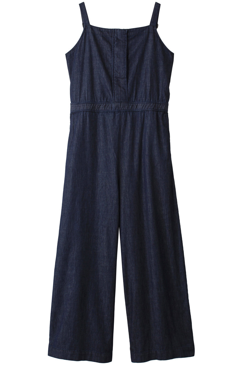 MIDIUMISOLID denim all in one オールインワン (navy, F) ミディウミソリッド ELLE SHOP MIDIUMISOLID denim all in one オールインワン (navy, F) ミディウミソリッド ELLE SHOP