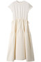 jacquard combi OP ワンピース ミディウミソリッド/MIDIUMISOLID off white
