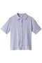 sheer rib polo shirts シャツ ミディウミソリッド/MIDIUMISOLID l.blue