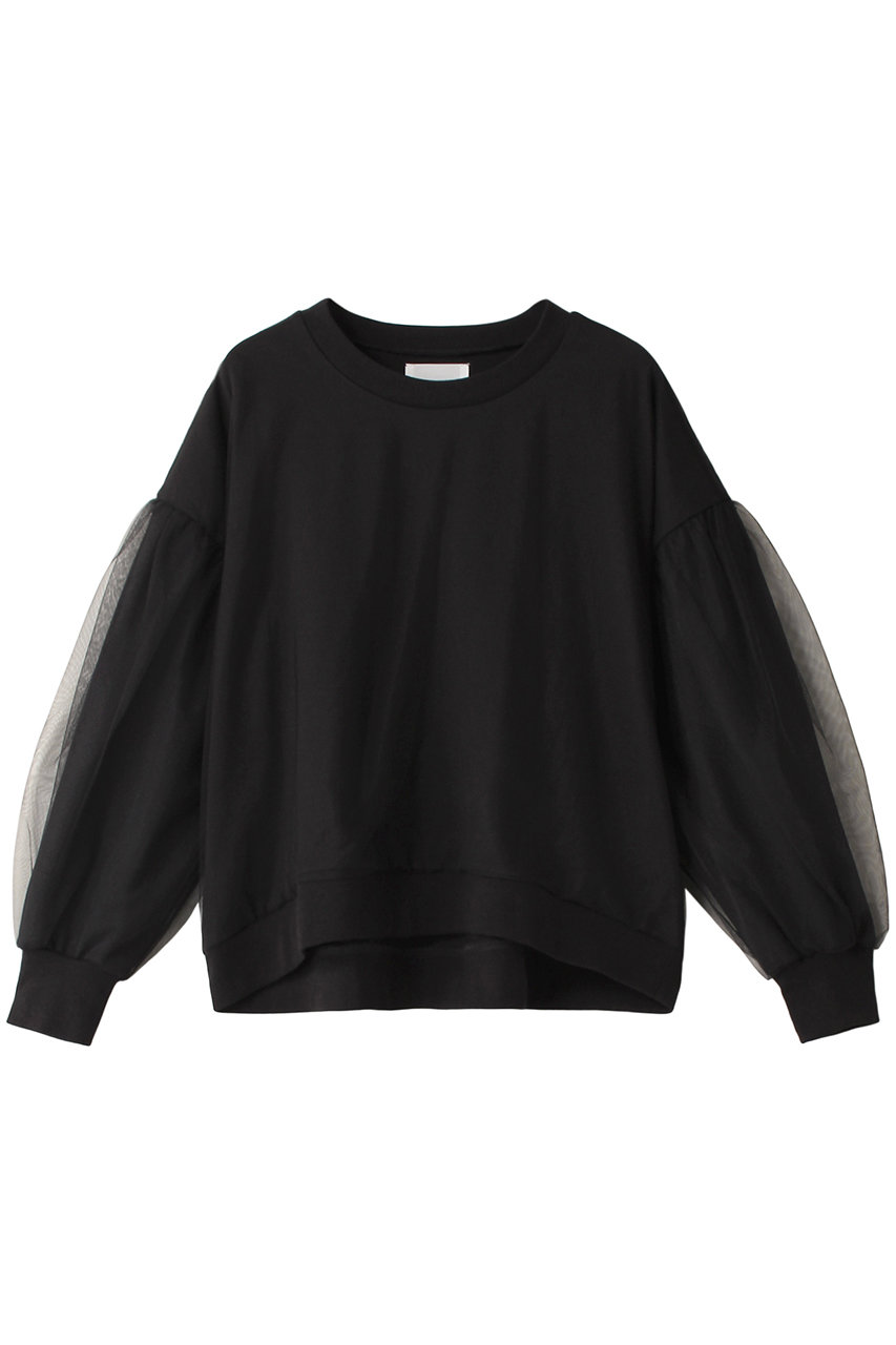 ミディウミソリッド/MIDIUMISOLIDのtulle layered PO プルオーバー(black/3-112157)