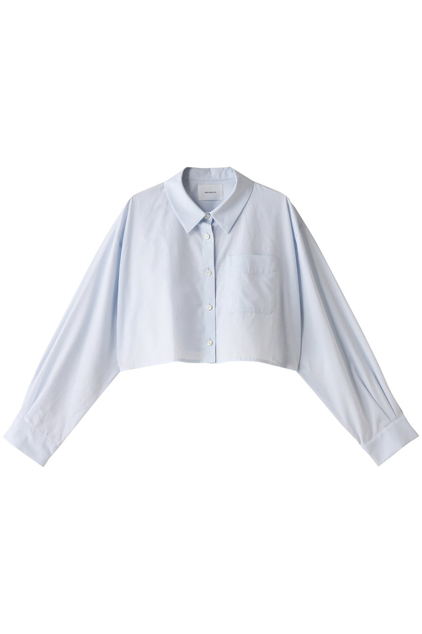 ミディウミソリッド/MIDIUMISOLIDのcropped wide shirt シャツ(blue/3-132176)