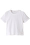 cropped tee Tシャツ ミディウミソリッド/MIDIUMISOLID off white