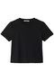 cropped tee Tシャツ ミディウミソリッド/MIDIUMISOLID black