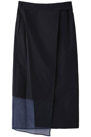 ミディウミソリッド/MIDIUMISOLIDのC/NY wrap like sheer SK スカート(110700/110703)
