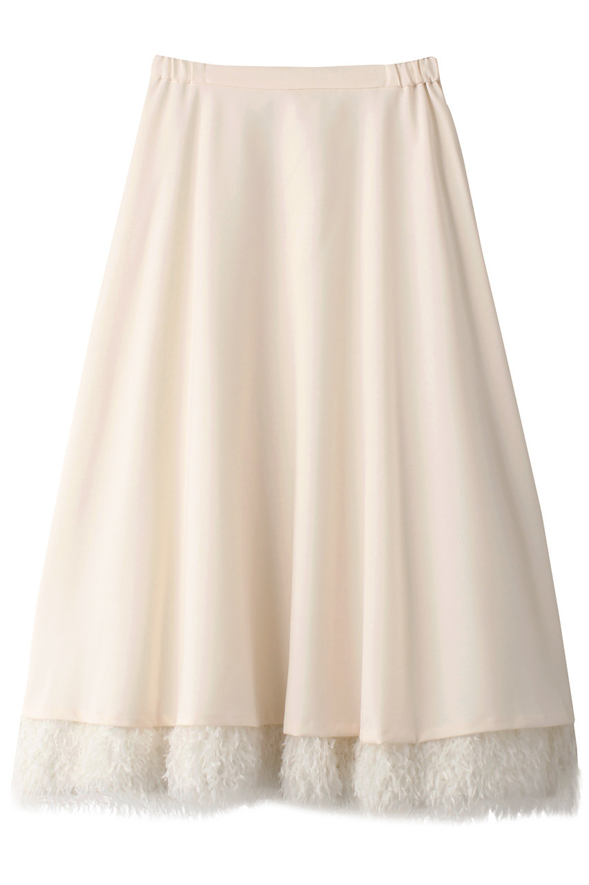 ミディウミソリッド/MIDIUMISOLIDのfeather layered skirt スカート(off white/3-162153)