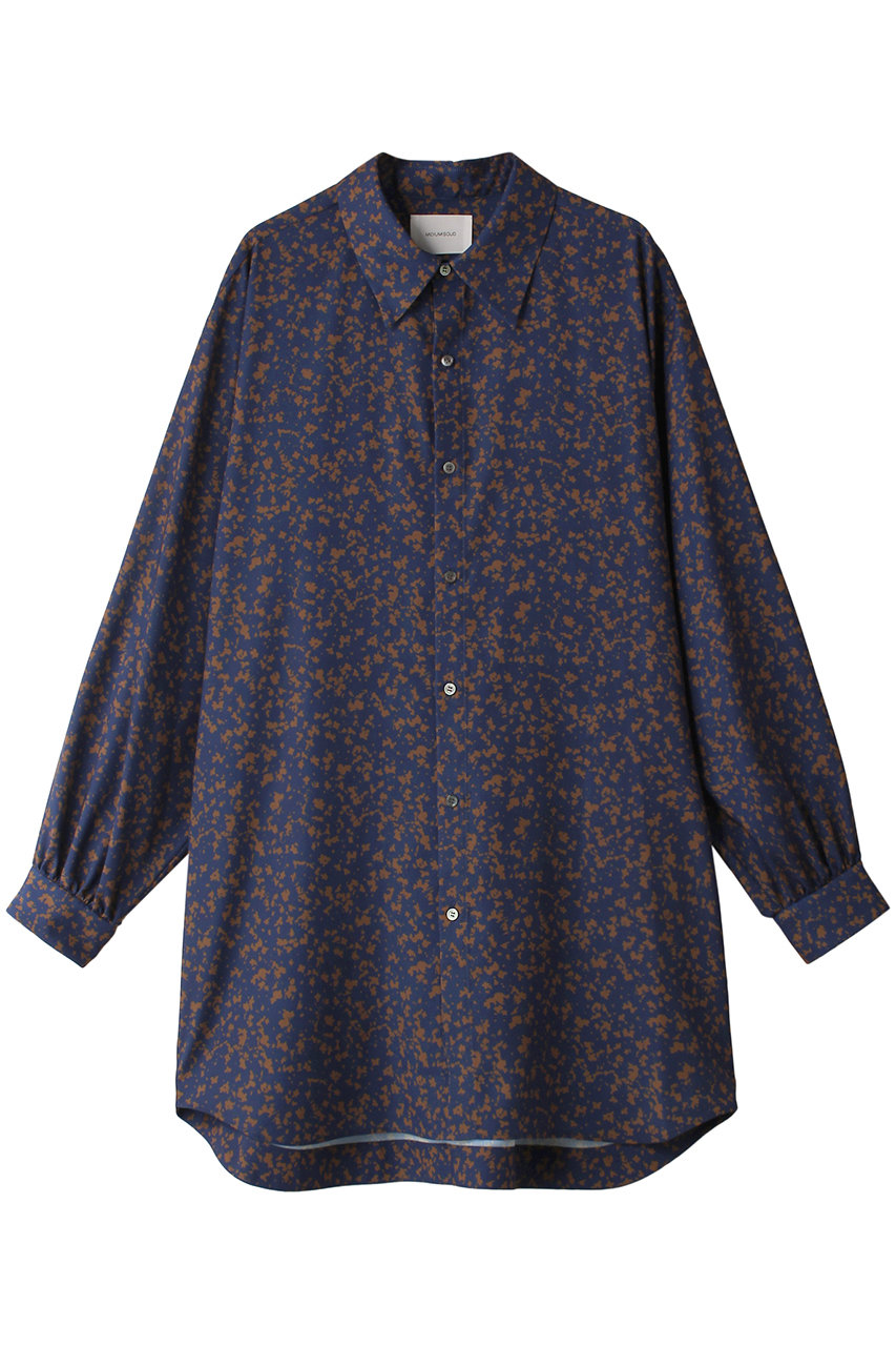 ミディウミソリッド/MIDIUMISOLIDのprint big A/H shirts シャツ(navy/4-1321303A)