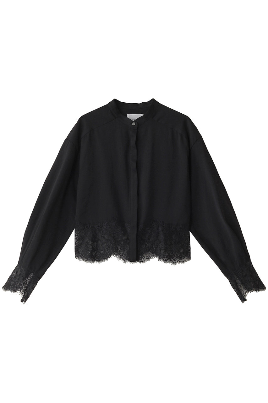 ミディウミソリッド/MIDIUMISOLIDのlace cutwork shirt シャツ(black/3-132174)