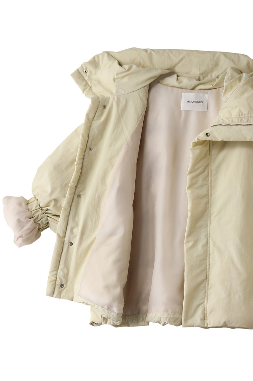 MIDIUMISOLID(ミディウミソリッド)｜hood down blouson ブルゾン/ivory