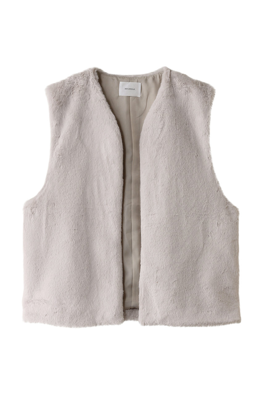 ミディウミソリッド/MIDIUMISOLIDのfur vest ベスト(ivory/3-132179)