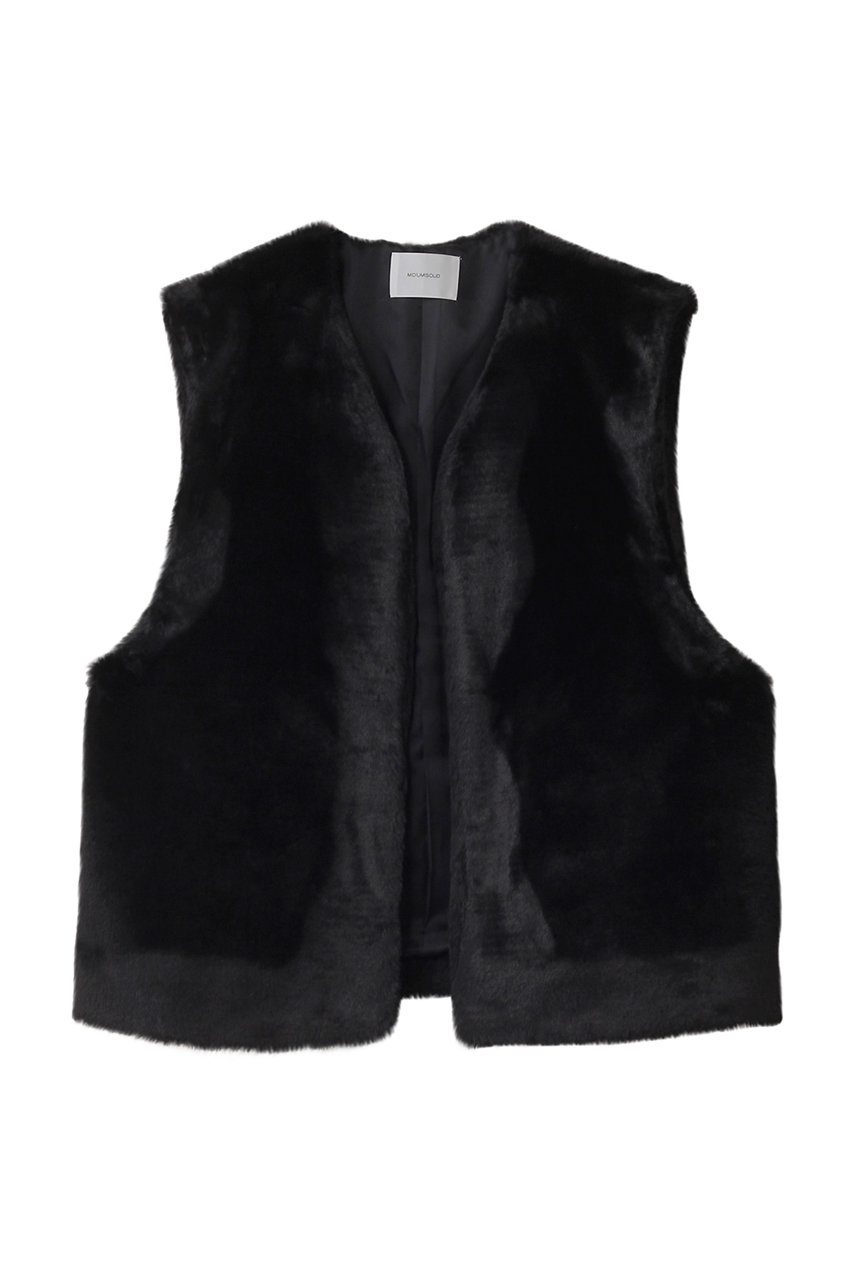 ミディウミソリッド/MIDIUMISOLIDのfur vest ベスト(black/3-132179)