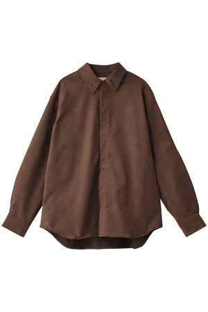 ミディウミソリッド/MIDIUMISOLIDのsuede like shirt シャツ(110400/110403)