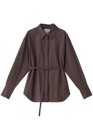 ミディウミソリッド/MIDIUMISOLIDのshirt with belt.M シャツ(110400/110403)