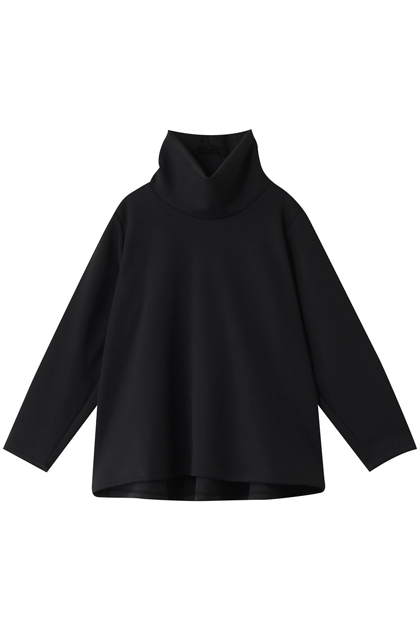 ミディウミソリッド/MIDIUMISOLIDのdouble-knit h/neck long PO.R プルオーバー(RELAX)(black/4-112170)