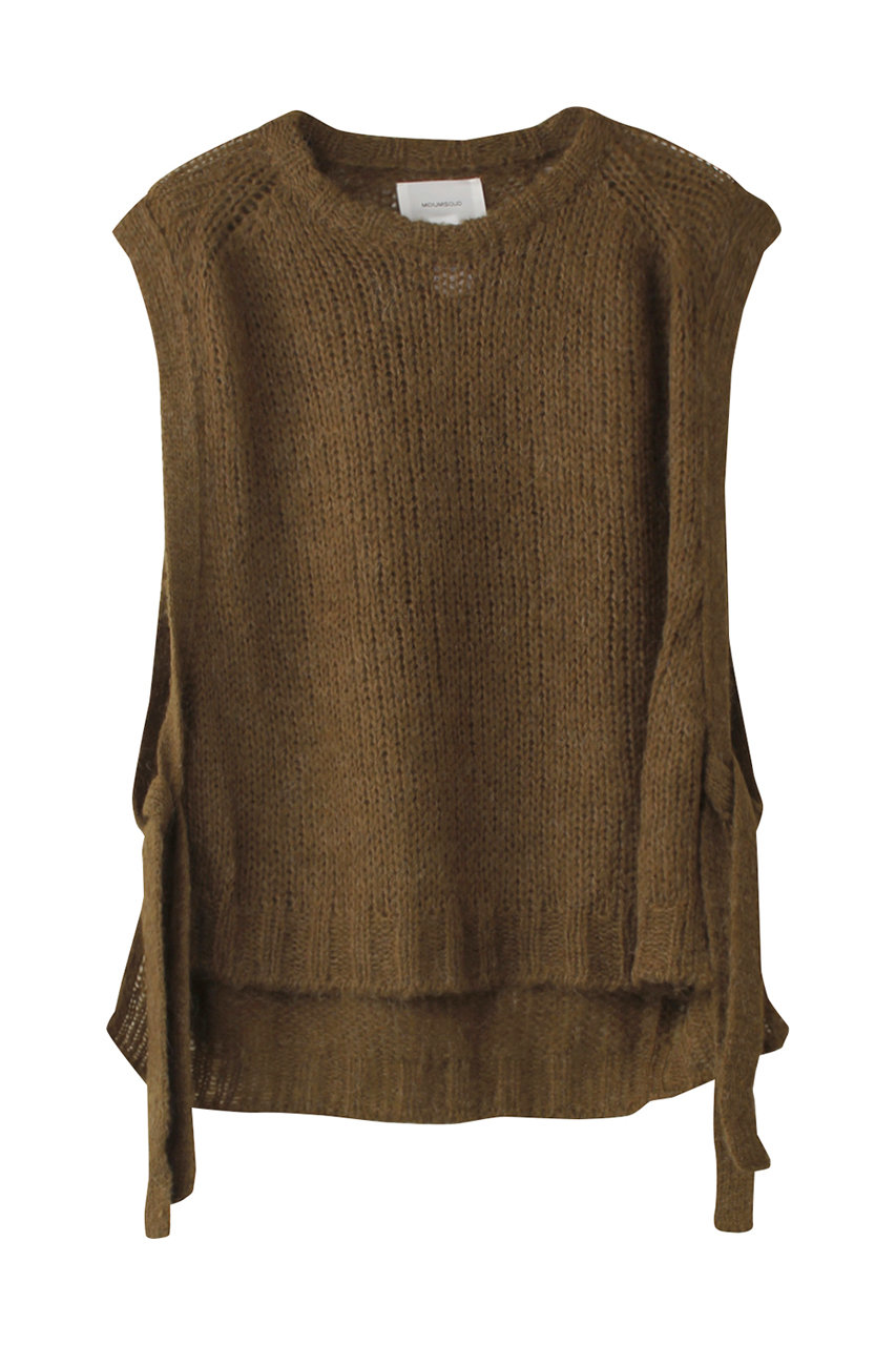 ミディウミソリッド/MIDIUMISOLIDのmohair side ribbon vest.R ベスト(khaki/4-122123)