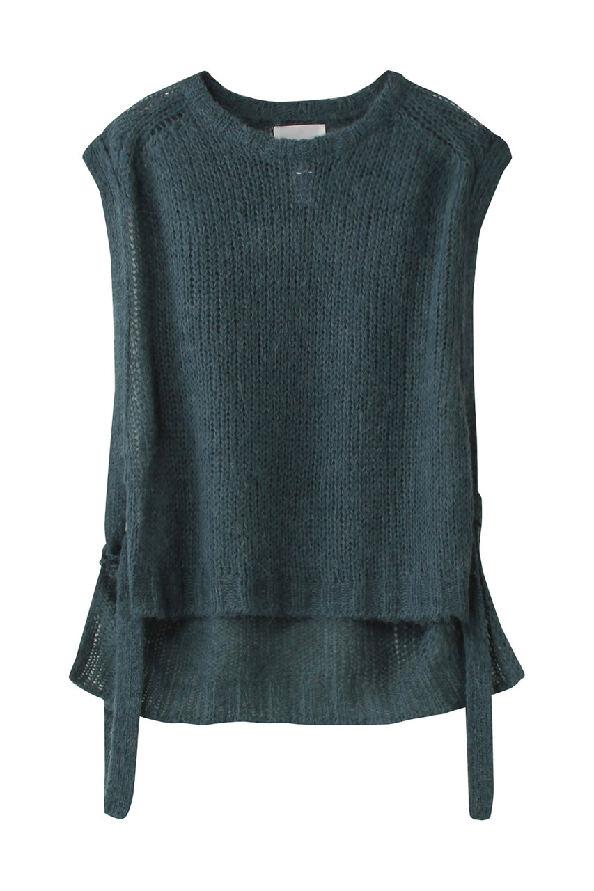 ミディウミソリッド/MIDIUMISOLIDのmohair side ribbon vest.R ベスト(blue/4-122123)