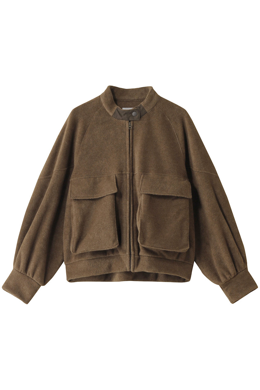 ミディウミソリッド/MIDIUMISOLIDのfleece blouson.R ブルゾン(khaki/4-172088)