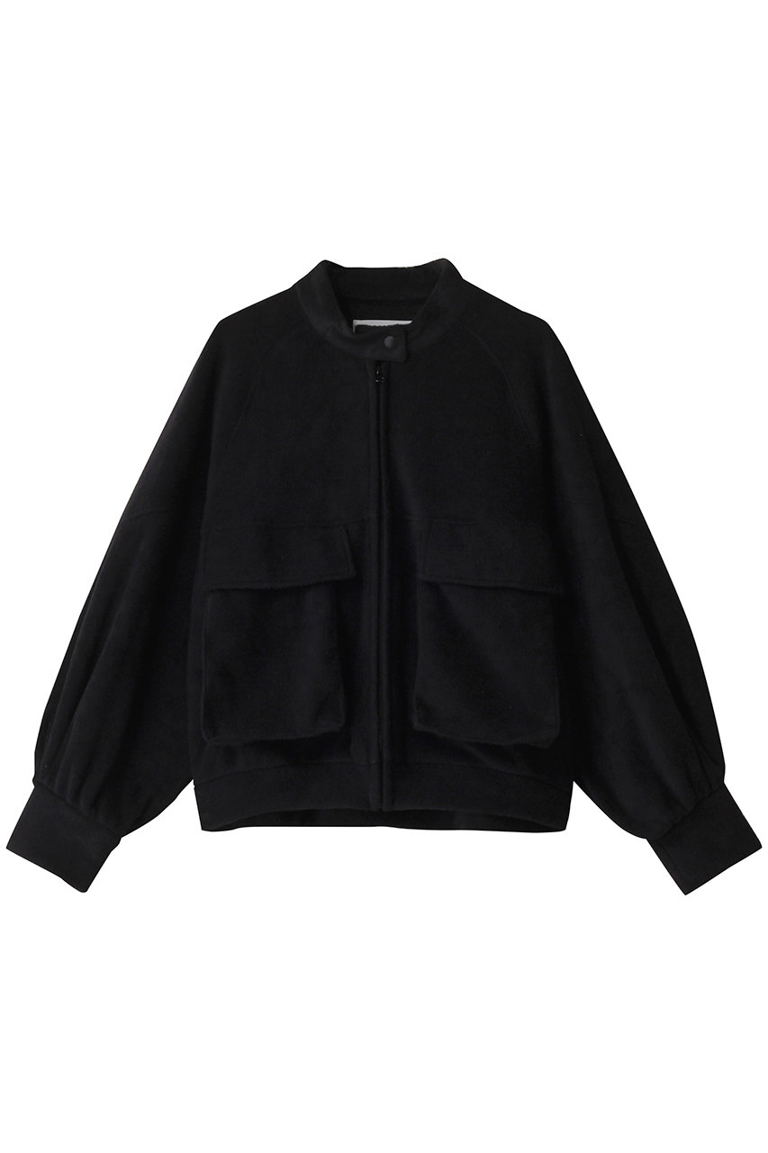 ミディウミソリッド/MIDIUMISOLIDのfleece blouson.R ブルゾン(black/4-172088)