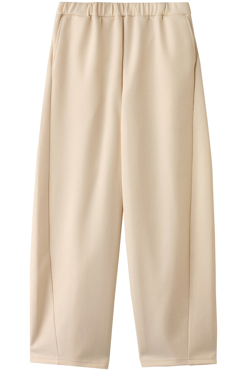 MIDIUMISOLID double-knit barrel easy PT パンツ (ivory, F) ミディウミソリッド ELLE SHOP MIDIUMISOLID double-knit barrel easy PT パンツ (ivory, F) ミディウミソリッド ELLE SHOP
