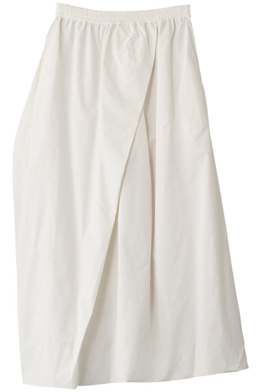 ミディウミソリッド/MIDIUMISOLIDのnylon drape asymmetry SK.R スカート(ivory/4-16210144)