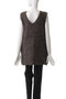 raising knitted v/neck vest ベスト ミディウミソリッド/MIDIUMISOLID