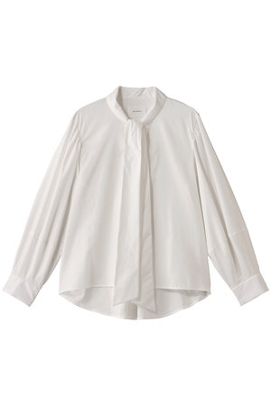 ミディウミソリッド/MIDIUMISOLIDのribbon tie shirt.S シャツ(110400/110403)