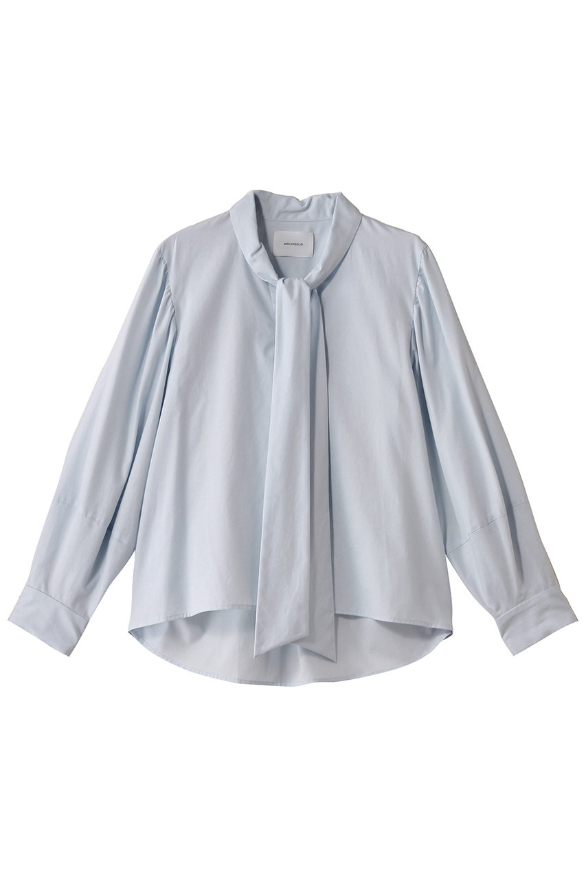 ミディウミソリッド/MIDIUMISOLIDのribbon tie shirt.S シャツ(l.blue/1-132186)