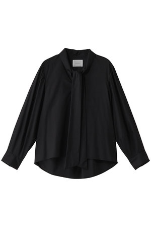 ミディウミソリッド/MIDIUMISOLIDのribbon tie shirt.S シャツ(110400/110403)